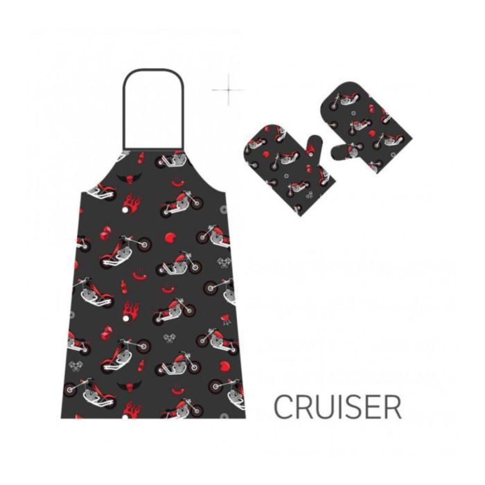 Set Da Cucina Grembiule + Guanto Forno Cruiser