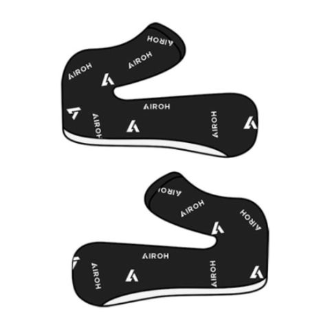 Airoh Almohadas para casco Twist 2.0 Tg. S (10+15mm) Letterin en blanco y negro