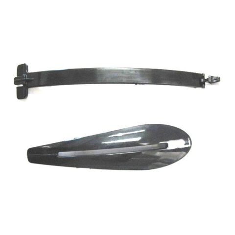 Kit Presa D'aria E Leva Seconda Visiera Nera Per Caberg Riviera V2/v2+/v