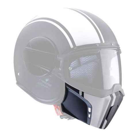 Mentoniera Nera Con Striscia Bianca Legend Per Caberg Ghost