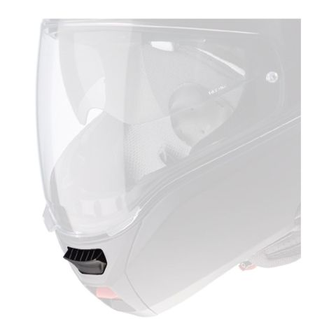 Kit Aeratore Mento Nero Opaco Per Casco Levo Caberg