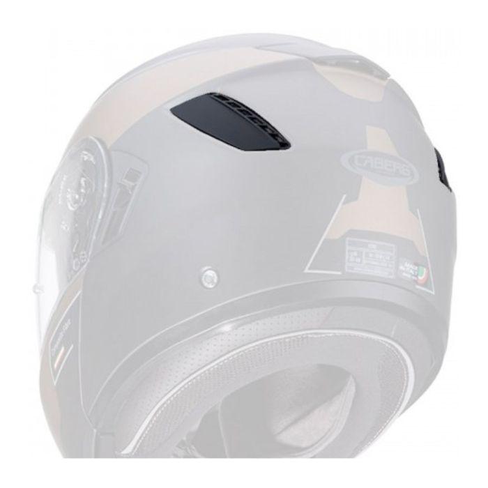 Kit d’extracteur d’air arrière noir mat pour casque Levo Caberg