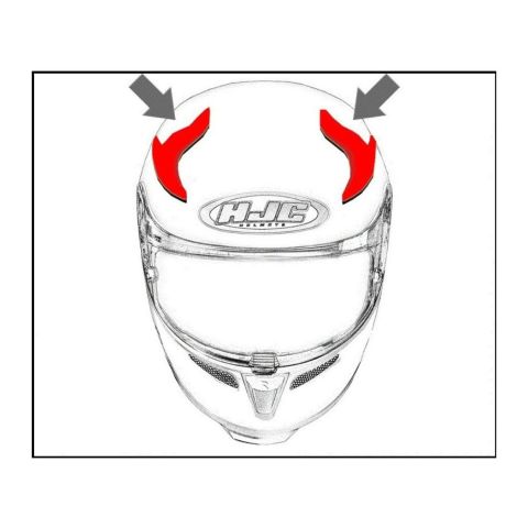 Presa D'aria Superiore Hjc Per Rpha90 Rabrigo Mc2sf