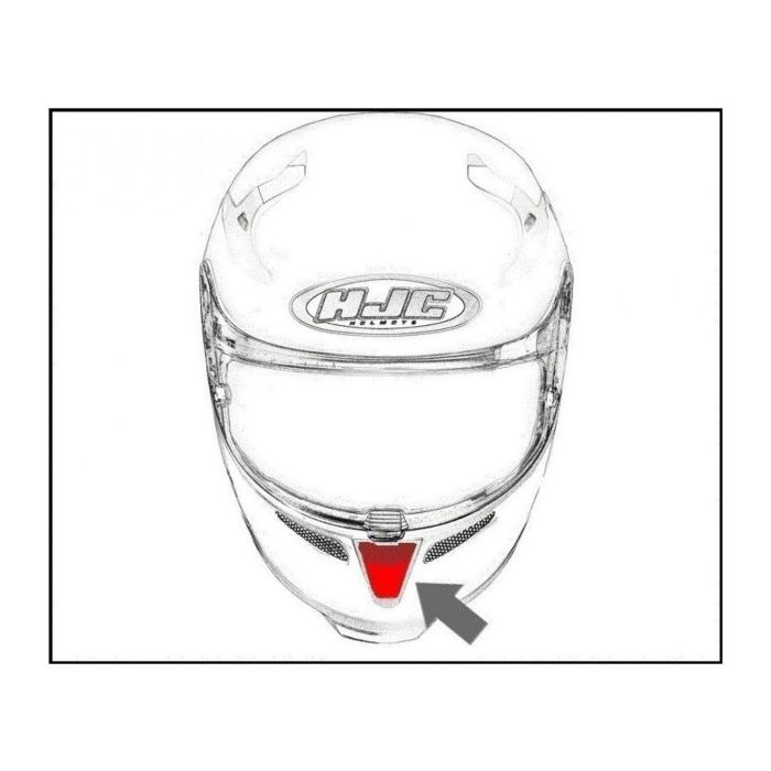 Presa D'aria Mentoniera Hjc Per Rpha90 Semi Flat Black