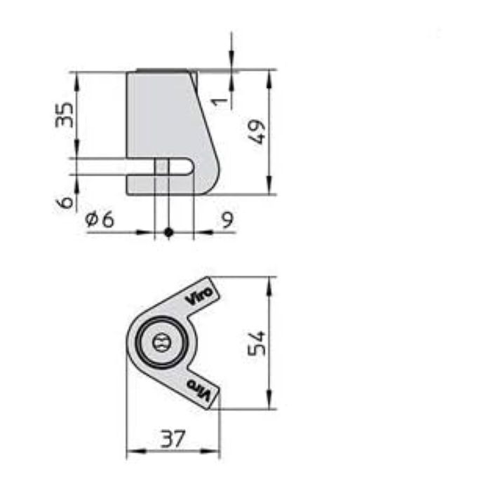 Bloqueo de disco Viro Nuevo Stopper Moto 5.5 mm