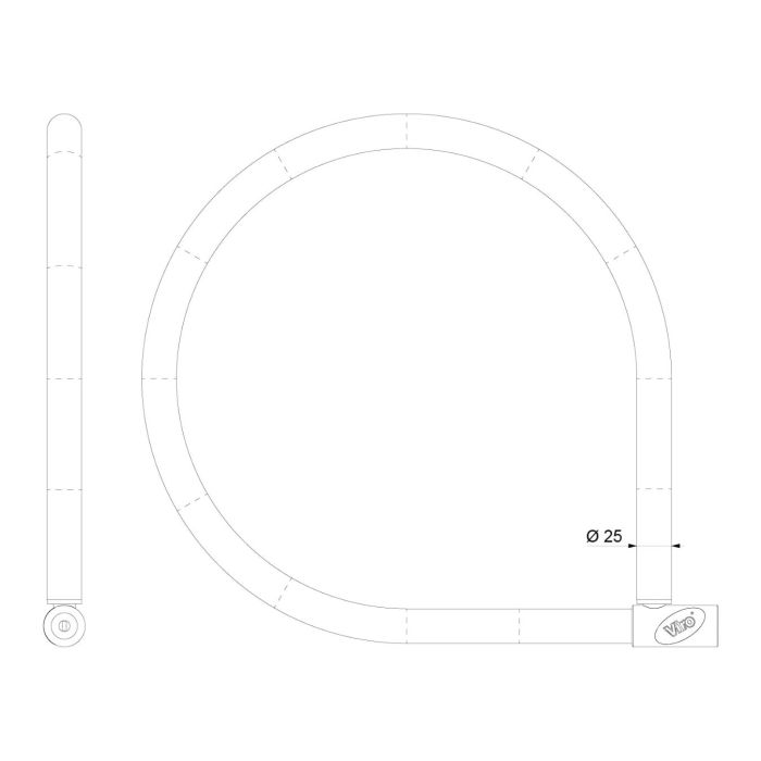 Geflochtenes Stahlseil Viro 2R.Serpis Kabel D.25 L.120