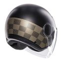Casco Agv Eteres E2206 Ponza Matt Black/gold