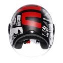 Casco Agv Eteres E2206 History Matt Black/white/red