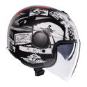 Casco Agv Eteres E2206 History Matt Black/white/red
