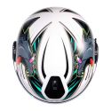 Casco Agv Eteres E2206 Ghepard Matt White/black/gre
