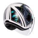 Casco Agv Eteres E2206 Ghepard Matt White/black/gre