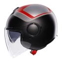 Casco Agv Eteres E2206 Scaglieri Matt Grey/red