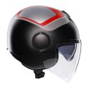 Casco Agv Eteres E2206 Scaglieri Matt Grey/red