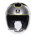Casco Agv Irides E2206 Davao Black/grey/yellow Fl