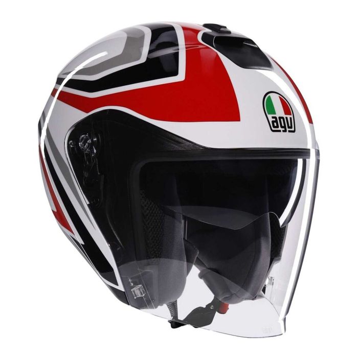 Casco Agv Irides E2206 Tolosa Black/grey/red