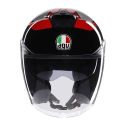 Casco Agv Irides E2206 Valenza Matt Grey/black/red