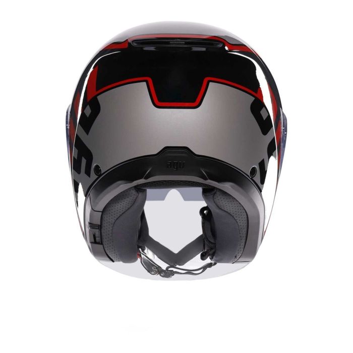 Casco Agv Irides E2206 Valenza Matt Grey/black/red