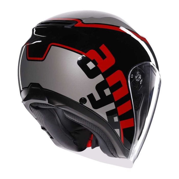 Casco Agv Irides E2206 Valenza Matt Grey/black/red
