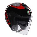 Casco Agv Irides E2206 Valenza Matt Grey/black/red