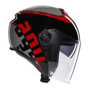 Casco Agv Irides E2206 Valenza Matt Grey/black/red