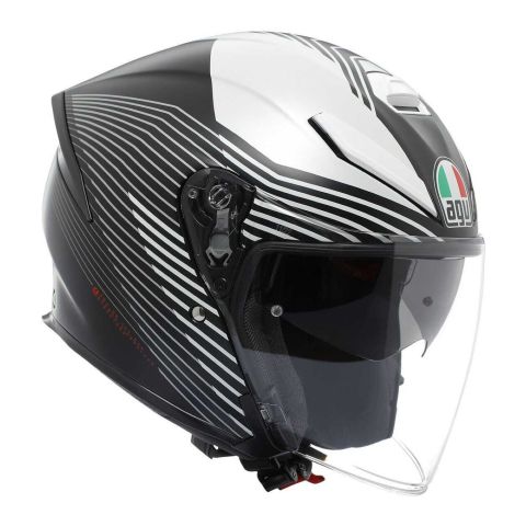 Casco Agv K5 Jet Evo E2206 Control Matt Black/white