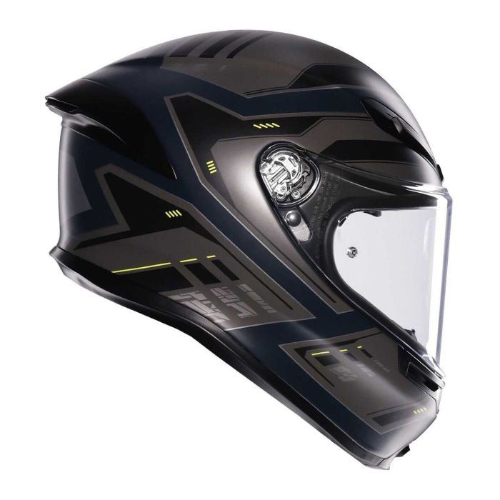 Casco Agv K6 S E2206 Enhance Matt Grey/yellow Flu
