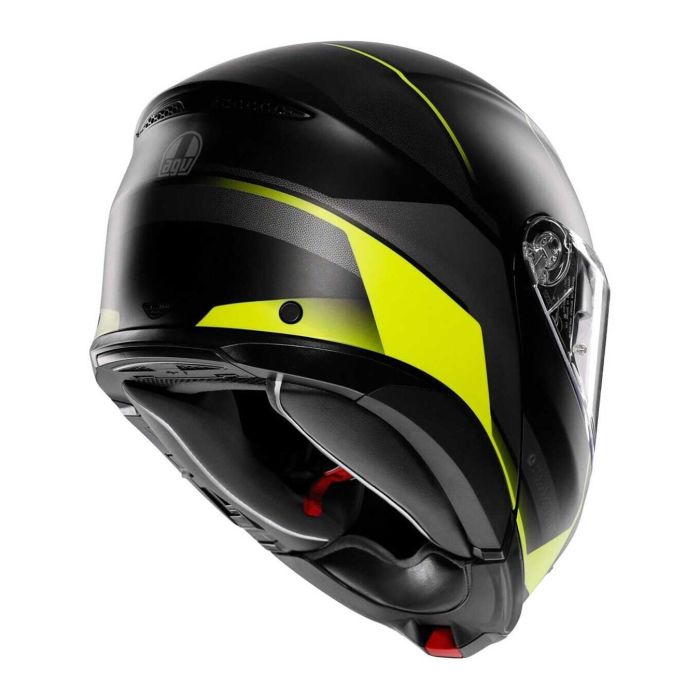 Casco Agv Tourmodular E2206 Multi Perception Matt Black/yel Fluo