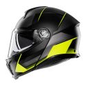 Casco Agv Tourmodular E2206 Multi Perception Matt Black/yel Fluo