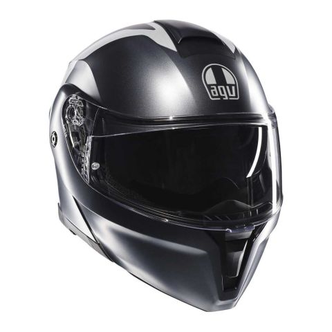 Casco Agv Streetmodular E06 Resia Matt Grey/silv
