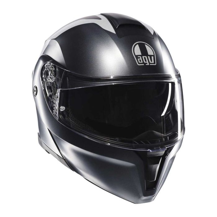 Casco Agv Streetmodular E06 Resia Matt Grey/silv