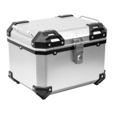 Top Case X-plor 30 Lt. Con Piastra Univ. Colore Alluminio