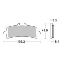 Set Pastiglie Brembo 07bb37sr Genuine Parts Sint.