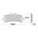 Juego de almohadillas Brembo 07bb3093 piezas originales sint.