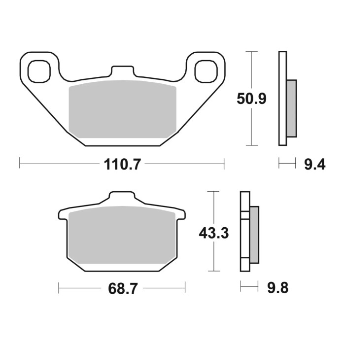 Set Pastiglie Brembo 07ka08sp Sinter Posteriori