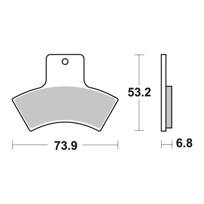 Set Pastiglie Brembo 07po04sx Off Road Racing Sinter