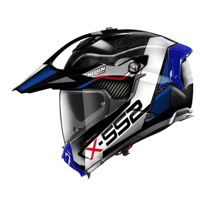 Casco Nolan X-552 Ultra Carbon Dinamo N-com Blue Red