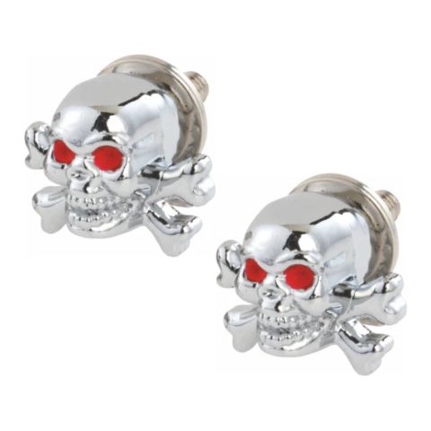 Coppia Viti Targa Amas Teschio / Ossa