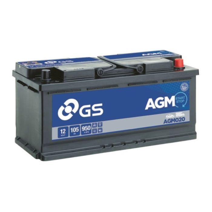 Batteria Auto Start & Stop Gs-yuasa AGM020 105 Ah. 950 A.