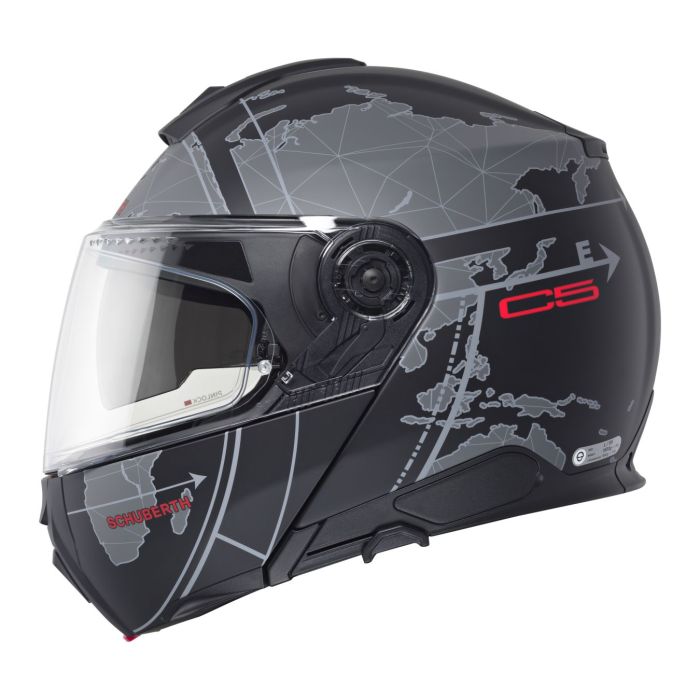 Casco Modulare Schuberth C5 Graphic Globe Nero
