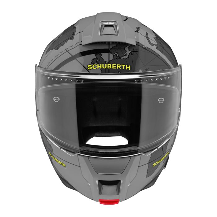 Casco Modulare Schuberth C5 Graphic Globe Grigio