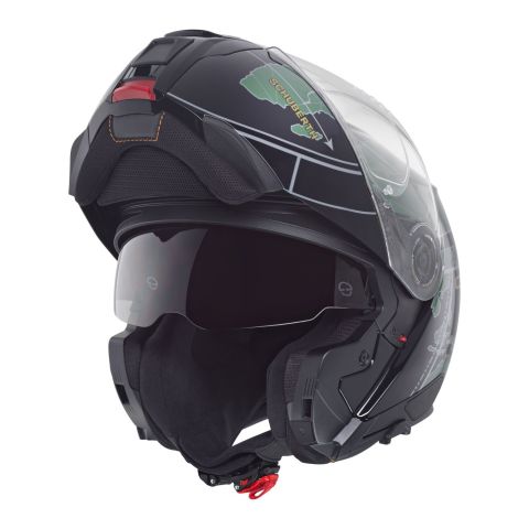 Casco Modulare Schuberth C5 Graphic Globe Verde