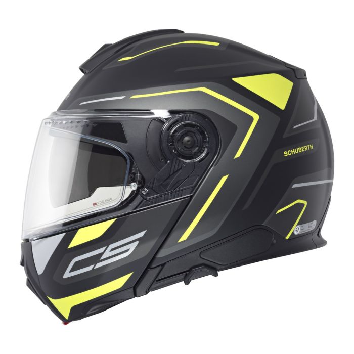 Casco Modulare Schuberth C5 Graphic Omega Giallo