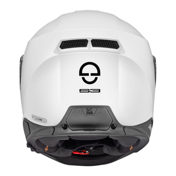 Casco Integrale Schuberth S3 Mono Bianco Lucido
