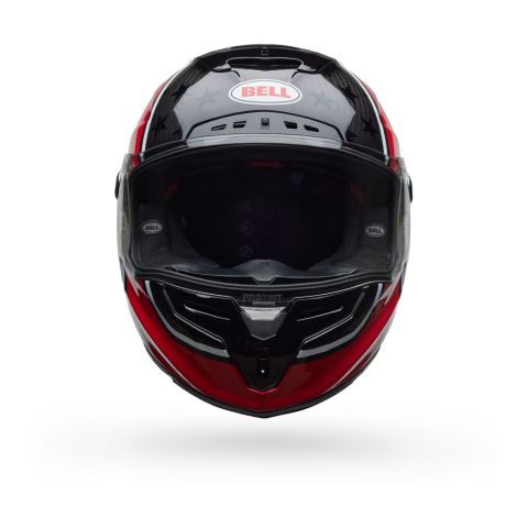 Casco Bell Race Star Dlx Roland Sand Old Glory Rosso Blu