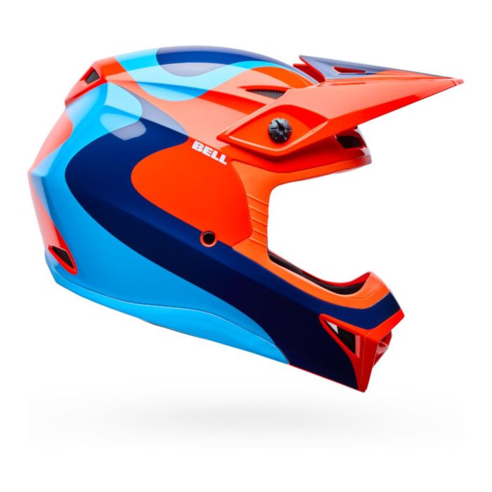 Casco Bell Mx-10 Mips Bambino 2026 Wave Arancio Blu