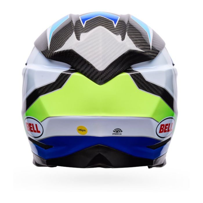 Casco Bell Moto-10 Spherical 2026 Grid Bianco Blu