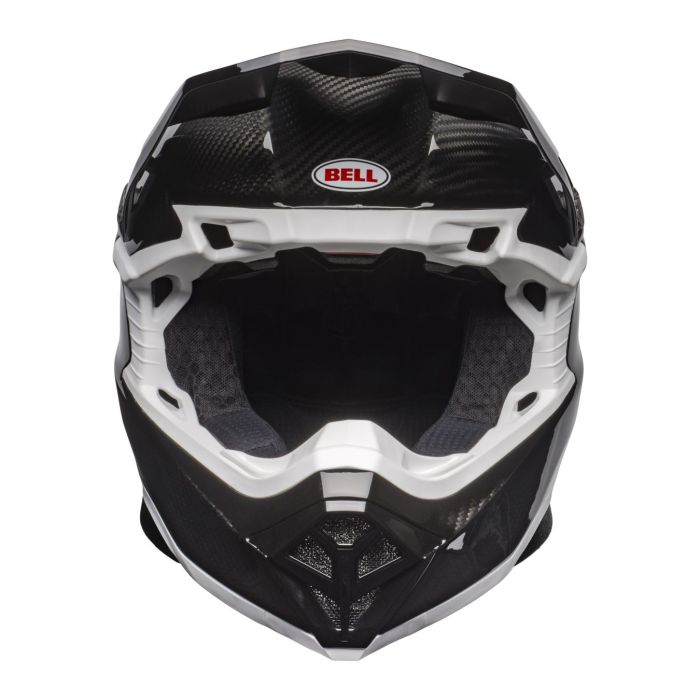 Casco Bell Moto-10 Spherical Nero Bianco Lucido