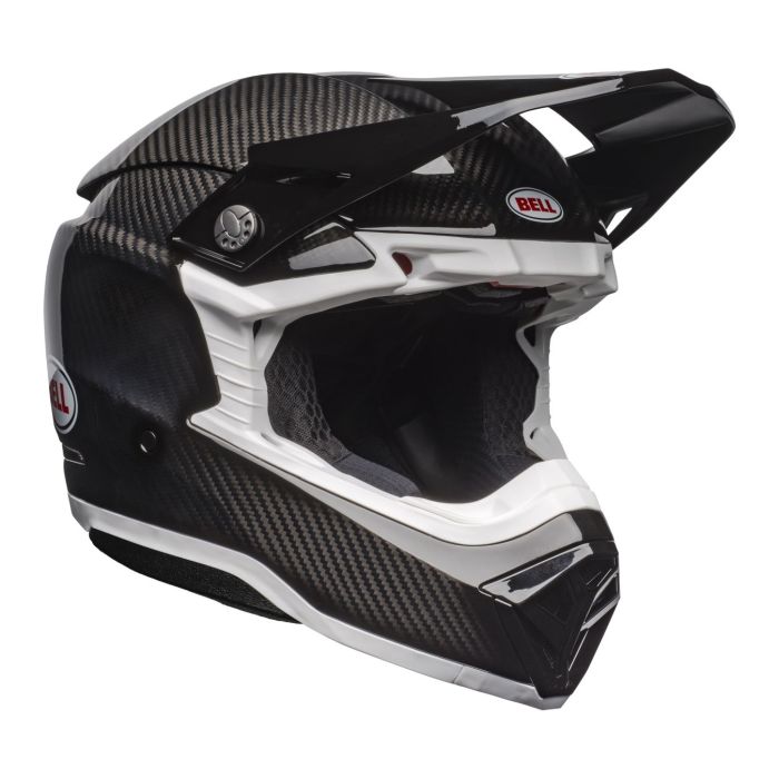 Casco Bell Moto-10 Spherical Nero Bianco Lucido