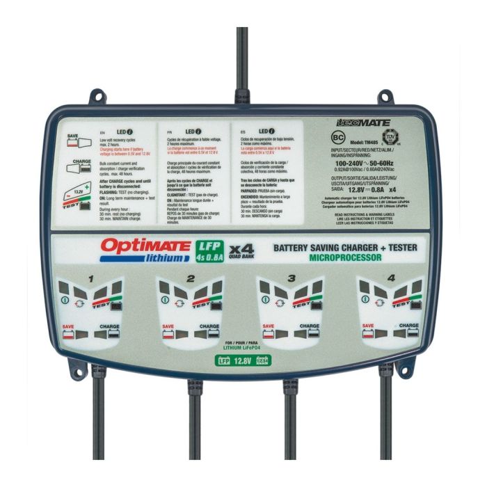 Caricabatterie Optimate Lithium 4s X 4 Quad Bank 