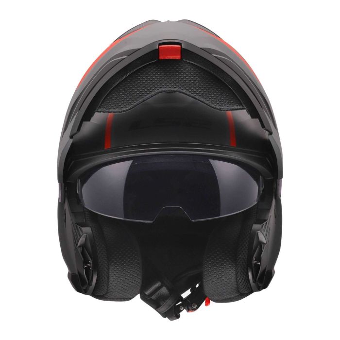 Casco Modulare Ls2 Ff908 Strobe II Monza Black Grey Red